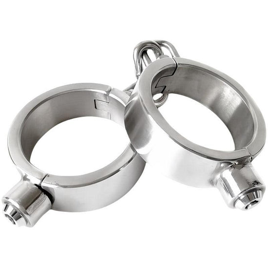 THORN GARDEN™ about 0.6kg 2.5cm heigh Stainless steel push lock handcuffs with free shipping