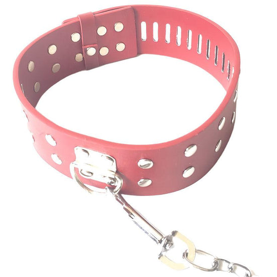 THORN GARDEN™ Leather slave leash collar with free shipping