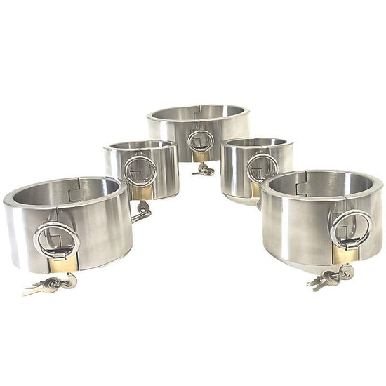 THORN GARDEN™ about 4600g 5cm heigh Stainless Steel Hand, Foot and Neck Restraint Set