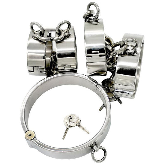 THORN GARDEN™ 2900g bdsm Stainless Steel Shackles Restraint Set and free shipping