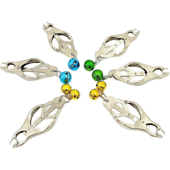 THORN GARDEN™ Double bell butterfly nipple clamp labia clamp free shipping