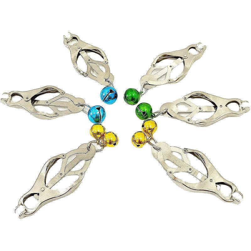 THORN GARDEN™ Double bell butterfly nipple clamp labia clamp free shipping