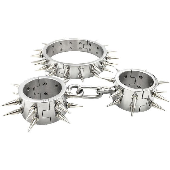 THORN GARDEN™ about 3700g 3cm heigh Hand, foot and neck restraint set free shipping