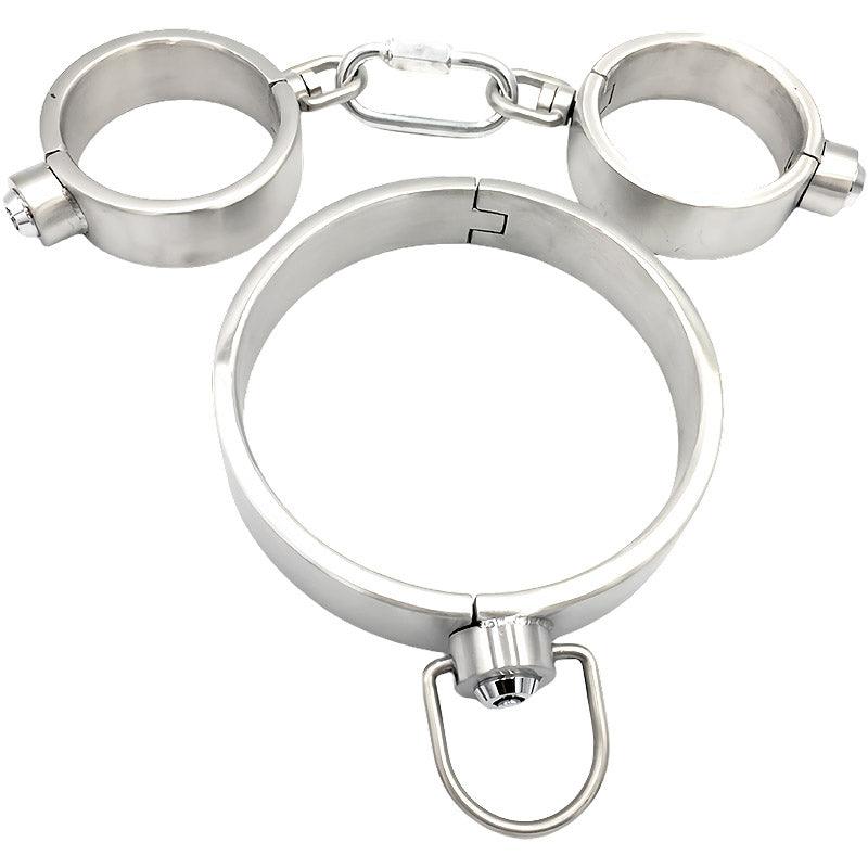 THORN GARDEN™ 2200g 2.5cm heigh Stainless Steel Hand, Foot and Neck Restraint Set