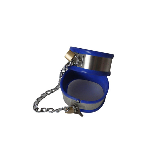 THORN GARDEN™ High-Quality Stainless Steel Ankle Cuffs with Chain Attachment for BDSM Play