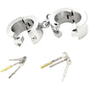 THORN GARDEN™ 4.5kg 6cm heigh heavy duty key lock handcuffs free shipping