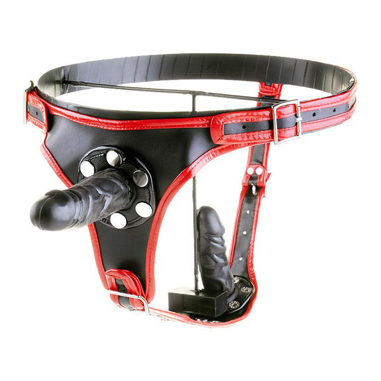 THORN GARDEN™ Removable dildo leather pants free shipping