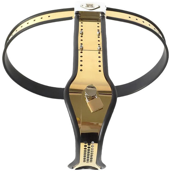 THORN GARDEN™ Titanium female chastity belt Can be used with anal and vaginal plugs