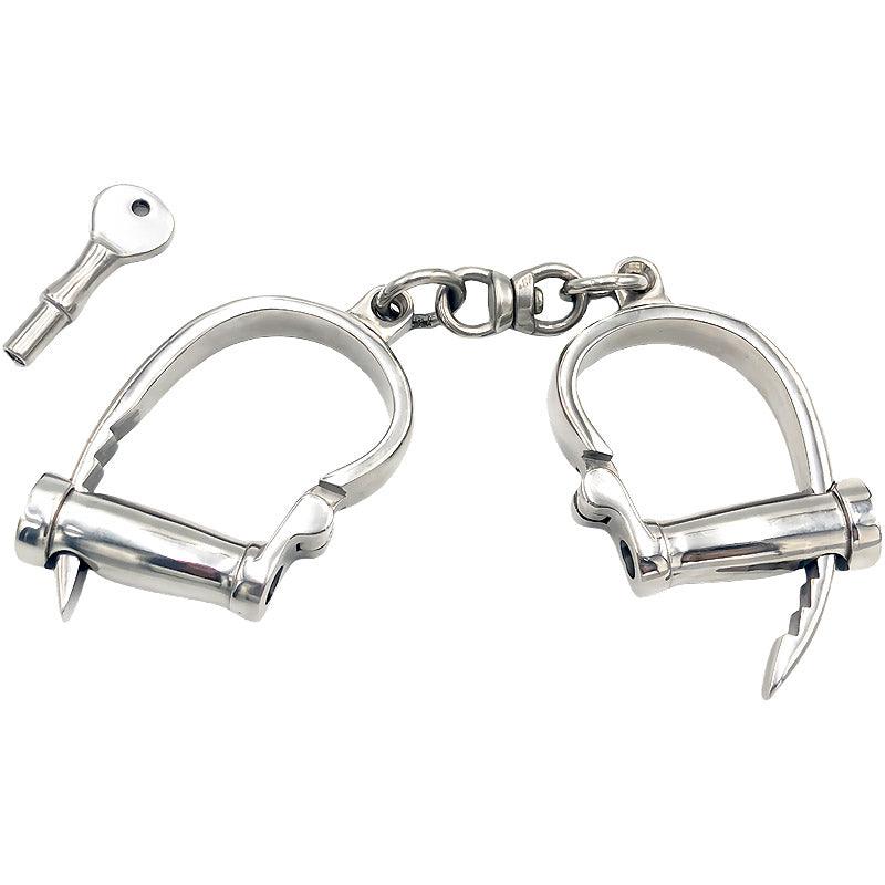THORN GARDEN™ 0.6kg Stainless steel horseshoe shaped handcuffs with free shipping