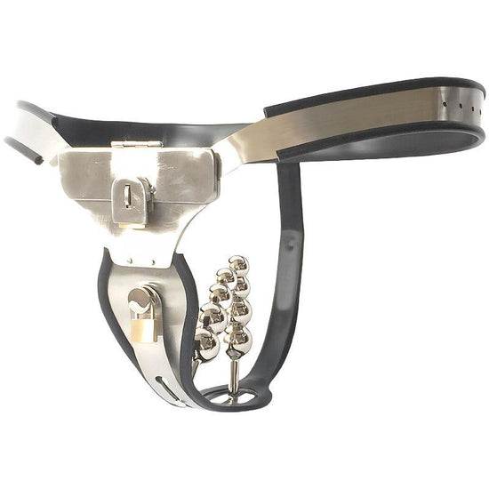 THORN GARDEN™ female chastity belt with lock and anal plug and vaginal plug