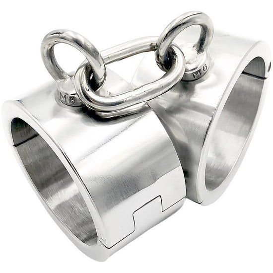 THORN GARDEN™ about 1kg 4cm high Stainless steel screw lock handcuffs with free shipping