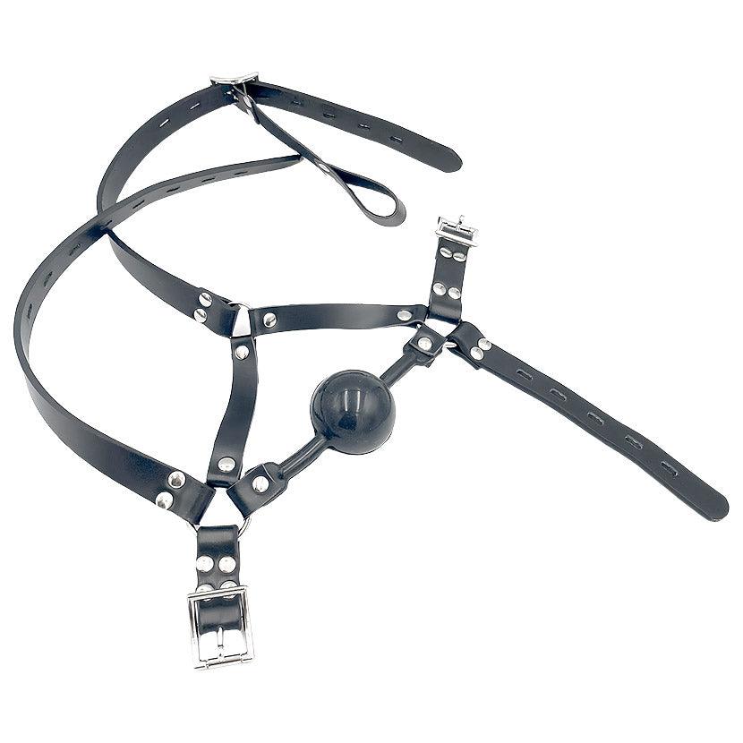 THORN GARDEN™ Harness type silicone ball gag free shipping