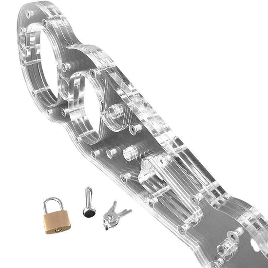 THORN GARDEN™ transparent straight bar wrists and ankles restraint free shipping