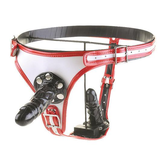 THORN GARDEN™ Removable dildo leather pants free shipping