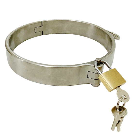 THORN GARDEN™ Men's & Women's 304 Stainless Steel Post Lock Handcuffs & Ankle Cuffs Set with Collars