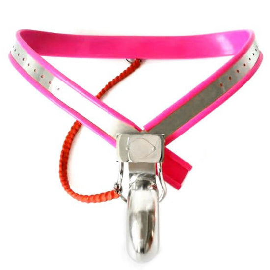 THORN GARDEN™ BDSM Stainless Steel Y-Type Male Chastity Device- Adjustable Waist Size