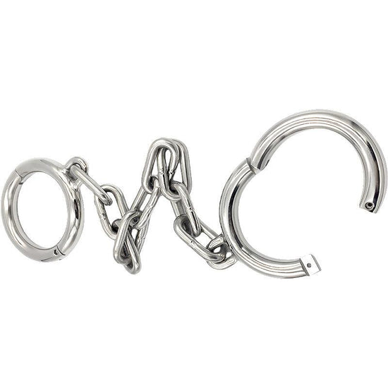 THORN GARDEN™ old style about 1.5kg thick 1.6cm Stainless steel ankle cuffs free shipping