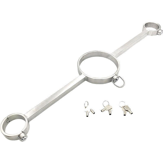 THORN GARDEN™ 1.4kg Hand and neck metal bondage cuffs free shipping