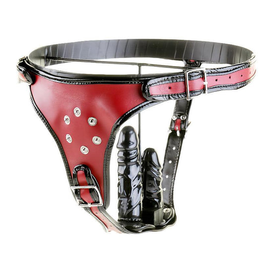 THORN GARDEN™ Removable dildo leather pants free shipping