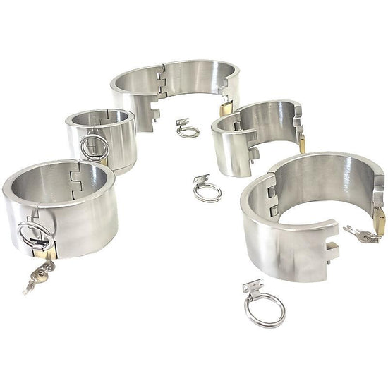 THORN GARDEN™ about 4600g 5cm heigh Stainless Steel Hand, Foot and Neck Restraint Set