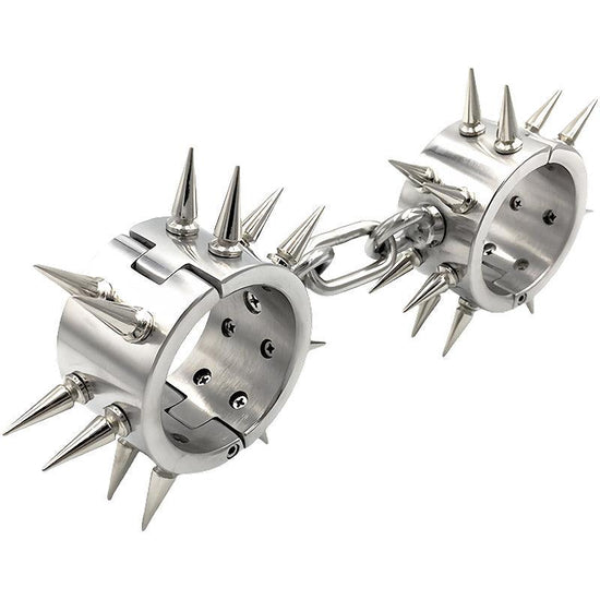 THORN GARDEN™ about 1.2kg 4cm high Stainless steel barbed handcuffs with free shipping