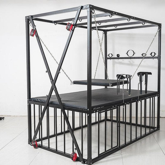 THORN GARDEN™ bdsm cage bed with sex machine - Free Shipping