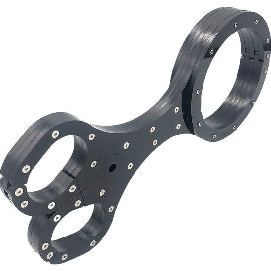 THORN GARDEN™ High-Quality Black Crystal Neck and Wrist Restraint for BDSM Play