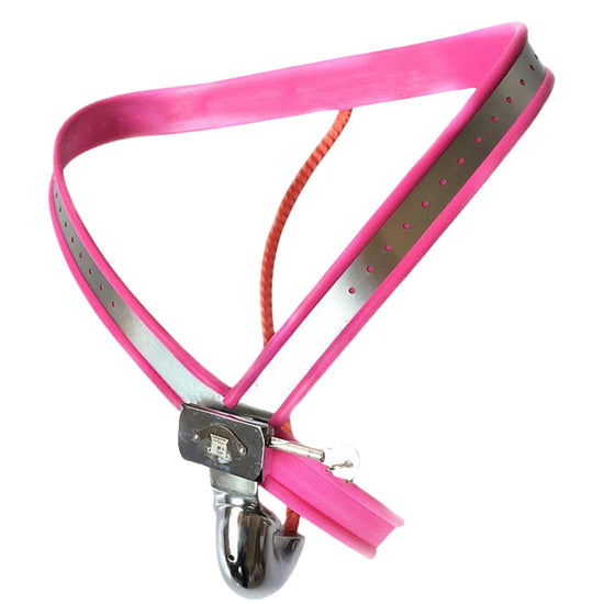 THORN GARDEN™ BDSM Stainless Steel Y-Type Male Chastity Cage with Anal Plug