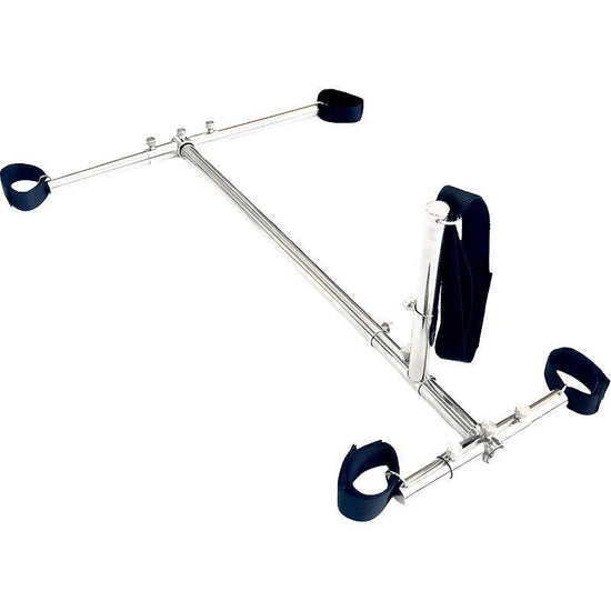 THORN GARDEN™ Stainless steel Doggy Style Bondage Rack with Textile cuffs - free shipping