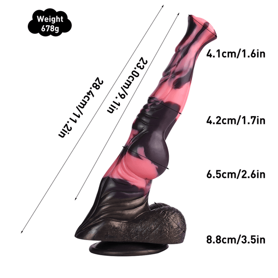 THORN GARDEN™ 1.7in diameter 11.2in long Imitation horse sex machine dildo F189