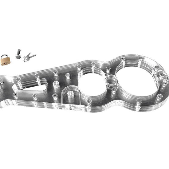 THORN GARDEN™ transparent straight bar wrists and ankles restraint free shipping