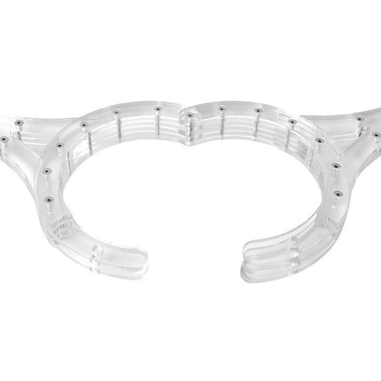 THORN GARDEN™ transparent straight bar wrist and neck cuffs free shipping