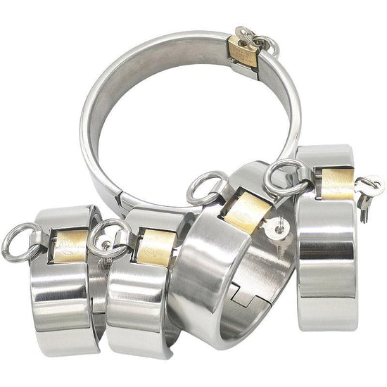 THORN GARDEN™ 2400g bdsm Stainless Steel Shackles Restraint Set and free shipping