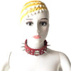 THORN GARDEN™ Spiked Leather Leash Slave Collar free shipping