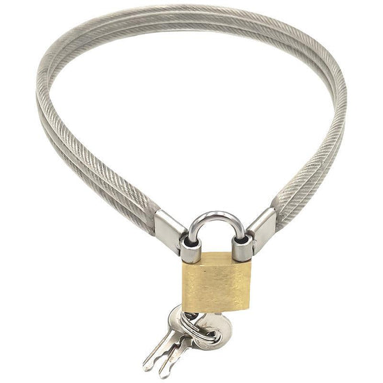THORN GARDEN™ about 0.68kg stainless steel wire rope bdsm collar free shipping