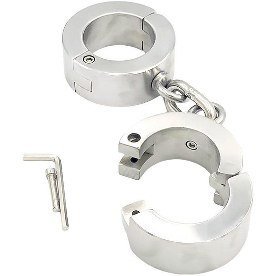 THORN GARDEN™ 3.2kg 4cm high Stainless steel screw lock handcuffs with free shipping