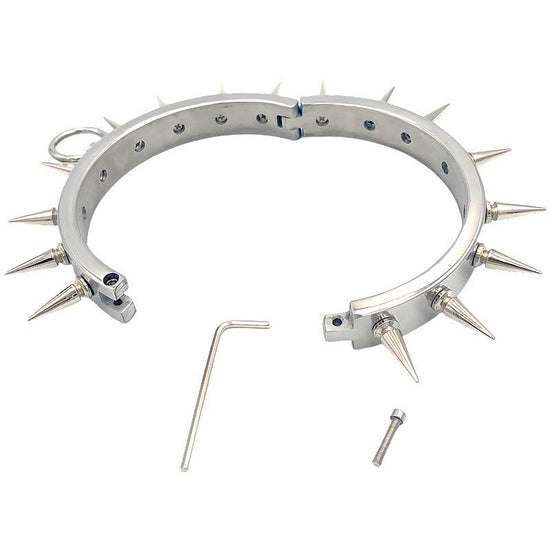 THORN GARDEN™ 0.55kg 2cm high stainless steel bdsm collar and free shipping