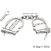 THORN GARDEN™ 0.6kg Stainless steel horseshoe shaped handcuffs with free shipping