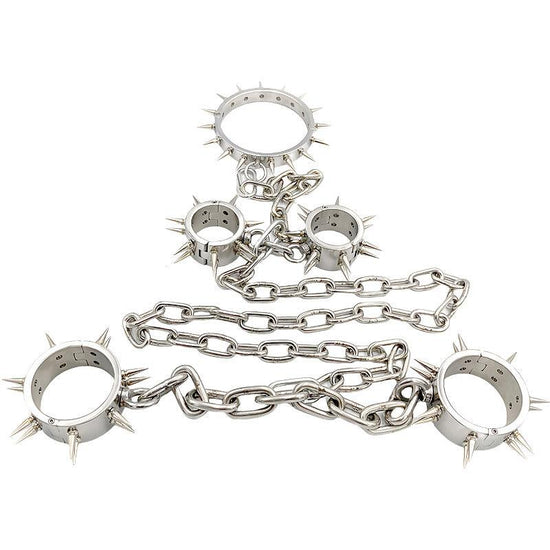 THORN GARDEN™ about 3800g 2cm heigh Spiked hand, foot and neck cuffs free shipping