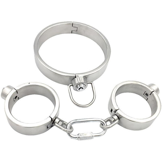 THORN GARDEN™ 2200g 2.5cm heigh Stainless Steel Hand, Foot and Neck Restraint Set