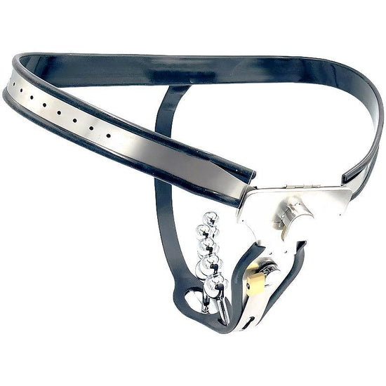 THORN GARDEN™ Stainless steel female chastity belt adapted anal plug vaginal plug