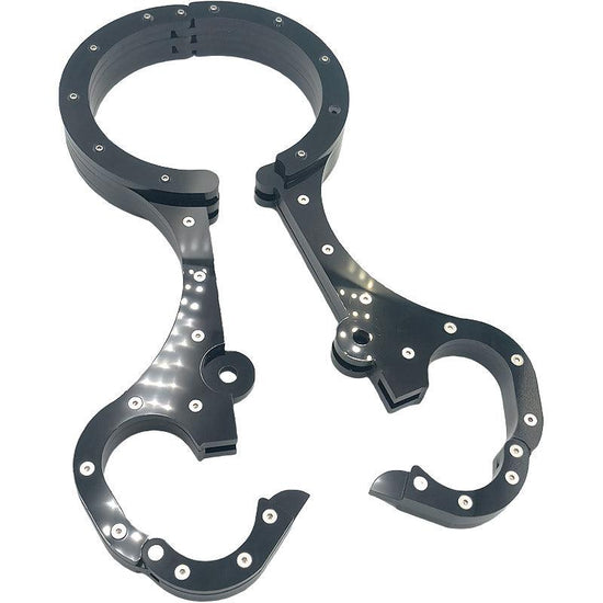 THORN GARDEN™ High-Quality Black Crystal Neck and Wrist Restraint for BDSM Play
