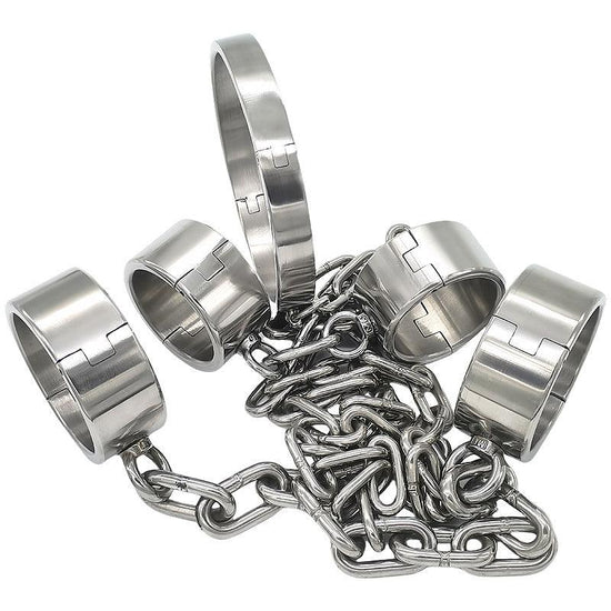 THORN GARDEN™ 4500g bdsm Stainless Steel Shackles Restraint Set and free shipping