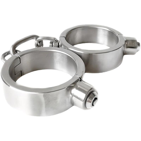 THORN GARDEN™ about 0.6kg 2.5cm heigh Stainless steel push lock handcuffs with free shipping