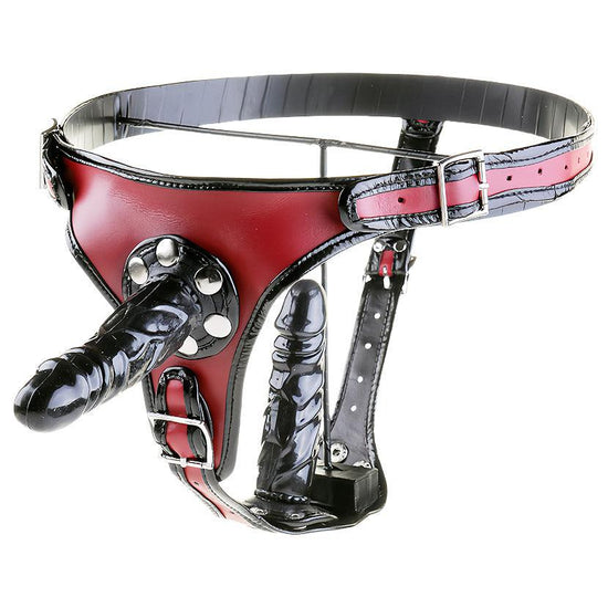 THORN GARDEN™ Removable dildo leather pants free shipping