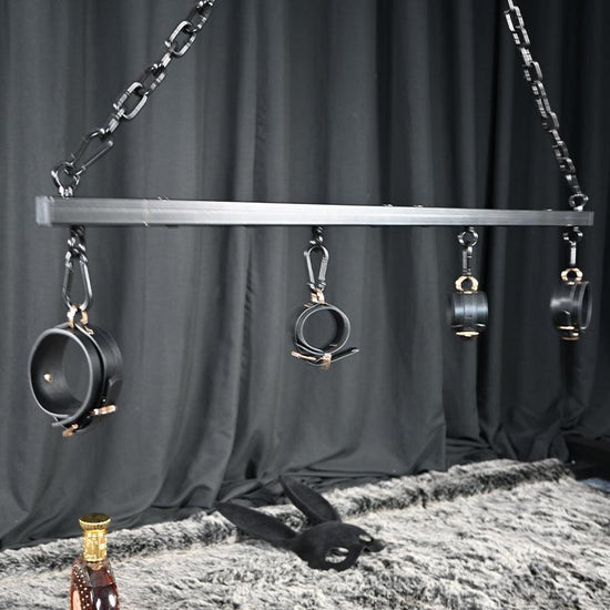 THORN GARDEN™ bdsm metal Spreader Bar with free cuffs and free shipping