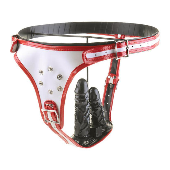 THORN GARDEN™ Removable dildo leather pants free shipping