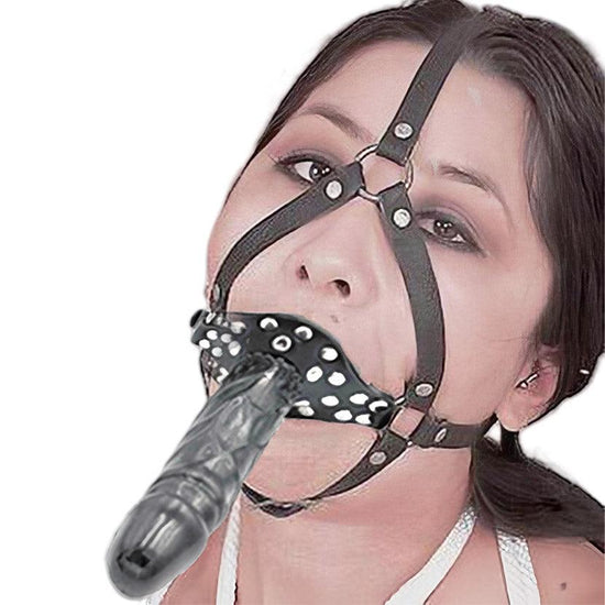 THORN GARDEN™ Harness type double head penis gag free shipping