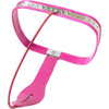 THORN GARDEN™ Pink single wire chastity belt for women, can be used with anal plug and vaginal plug