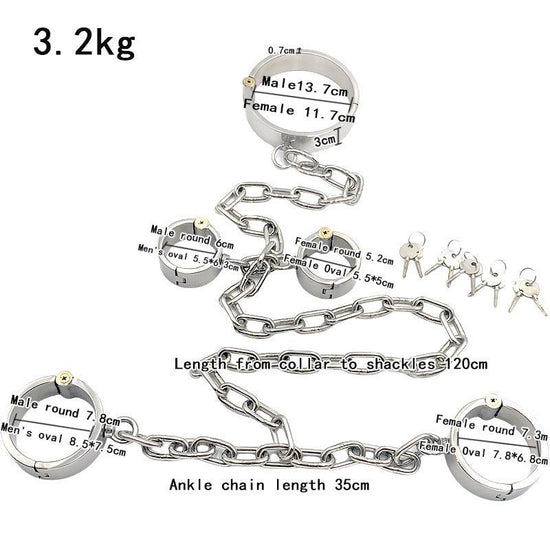 THORN GARDEN™ about 3200g 3cm heigh Hand, foot and neck cuffs free shipping